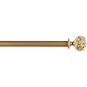 حصريًا Home Peony قضيب ستارة مقاس 1 بوصة ومجموعة نهائية متناسقة، فضي غير لامع، قابل للتعديل 66 بوصة - 120 بوصة in Kuwait