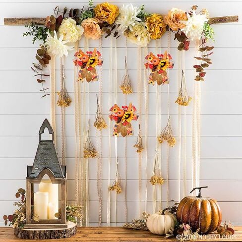 ال سكيه توب قوس غنيمة صناعية للتزيين في الخريف مع مخروط اليقطين والصنوبر وتوت عباد الشمس لعيد الشكر والحائط والباب الامامي وديكور حفلات الزفاف (2) in Kuwait