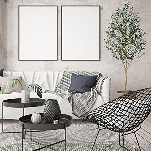Phimos Artificial Olive Tree Tall Fake Potted Olive Silk Tree with Planter Large Faux Olive Branches and Fruits Artificial Tree for Modern Home Office Living Room Floor Decor Indoor (5.24FT) in Kuwait