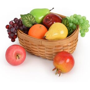 Luckforest Artificial Fruits Pack, 8Pcs/Set Mix Fake Fruits Simulation Fruit Set, Faux Fruits Modle Set for Home Kitchen Table Decor Photography Props in Kuwait