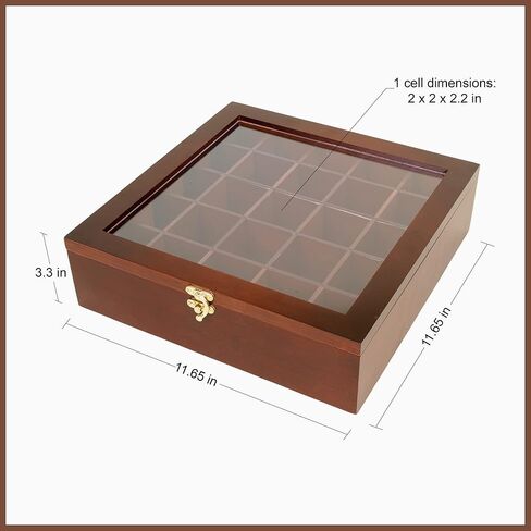 SmartyRocks Adjustable Rock Display Case - Rock Collection Box with Fabric Bed for Rock and Mineral Display - Dark-Finish Shadow Box with Shelves for Crystal Storage - Display Cases for Collectibles in Kuwait