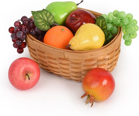 Luckforest Artificial Fruits Pack, 8Pcs/Set Mix Fake Fruits Simulation Fruit Set, Faux Fruits Modle Set for Home Kitchen Table Decor Photography Props in Kuwait