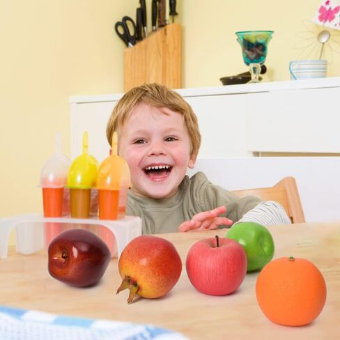 Luckforest Artificial Fruits Pack, 8Pcs/Set Mix Fake Fruits Simulation Fruit Set, Faux Fruits Modle Set for Home Kitchen Table Decor Photography Props in Kuwait