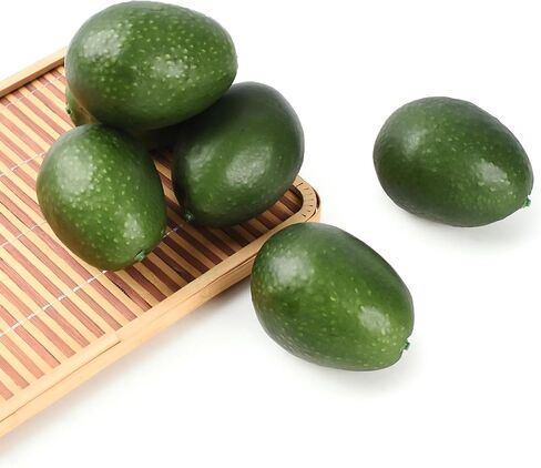 Luckforest Artificial Avocados, 6Pcs Simulation Avocados Fake Fruits for Home Kitchen Fruit Model Table Decor Photography Props in Saudi Arabia