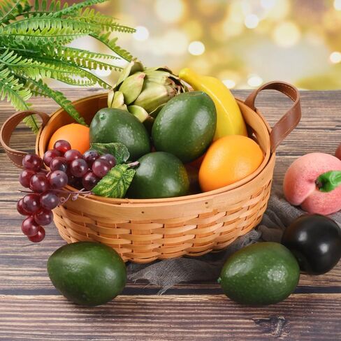Luckforest Artificial Avocados, 6Pcs Simulation Avocados Fake Fruits for Home Kitchen Fruit Model Table Decor Photography Props in Saudi Arabia