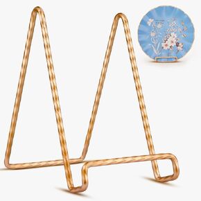 حامل عرض لوحة ذهبية عتيقة مقاس 6 بوصات من Teamkio، حامل عرض حامل لوحة معدنية، حامل إطار الصورة، حامل عرض الحامل، حامل عرض الكتب in Kuwait