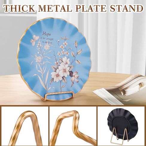 حامل عرض لوحة ذهبية عتيقة مقاس 6 بوصات من Teamkio، حامل عرض حامل لوحة معدنية، حامل إطار الصورة، حامل عرض الحامل، حامل عرض الكتب in Kuwait