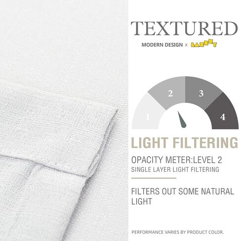 Lazzzy Linen Textured Kitchen Curtains Semi Grey Sheer Door Curtains for Living Room Light Filtering Cafe Tier Curtains Drapes 45 Inch Length Window Curtain Set for Bathroom Grommet Top 2 Panels Gray in Kuwait