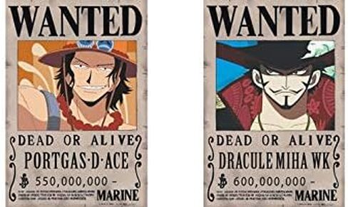 مجموعة ملصقات انيمي او بي وانتد من بامبوز ستور، 42 سم × 29 سم، اصدار جديد، لوفي 1.5 مليار، زورو 320 مليون، مجموعة من 16 قطعة in Kuwait