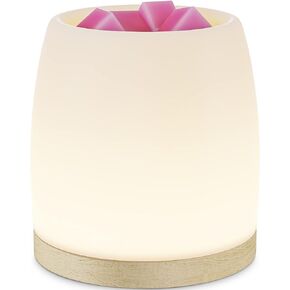 جهاز تسخين الشمع من هيستيا إيجي، مذيب شموع كهربائي لموقد الشمع المعطر، مذيب رائحة الشمع المعطر 3 في 1، سطح كبير من السيليكون لإذابة مكعبات التارت، منزل 110-120 فولت، (خشب الزان، مؤقت) in Kuwait