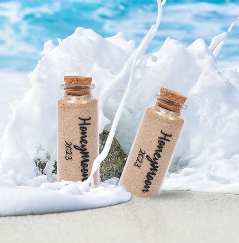 Honeymoon Sand Keepsake Jar 2024, Mr and Mrs Luggage Tags, Bridal Shower Gift, Wedding Gift, Engagement Gift, Honeymoon Gift, Travel Gift for Couples, Newlywed, Fiance in Saudi Arabia