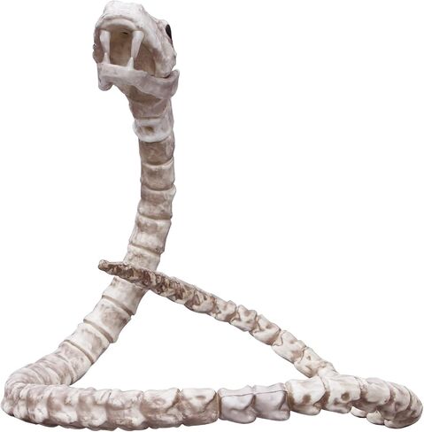 MCOSER 39.97 Inch Snake Skeleton Prop Halloween Snake Skull Statue Spooky Haunted House Decorations Decorations Props in Saudi Arabia