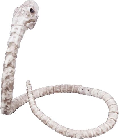 MCOSER 39.97 Inch Snake Skeleton Prop Halloween Snake Skull Statue Spooky Haunted House Decorations Decorations Props in Saudi Arabia