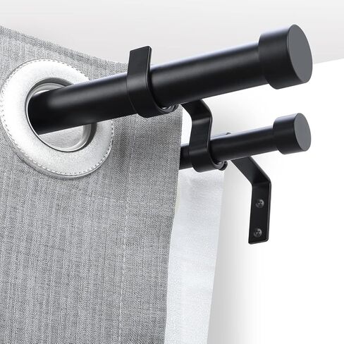 OLV Gold Double Curtain Rods 36 to 72 Inch(3-6ft),1'' Window Telescoping Drapery Rod With End Cap Design Finials in Kuwait