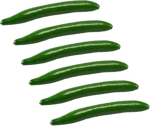 12 قطعة اصطناعي اصطناعي من إسفنج الخيار الأخضر الاصطناعي من تويفيان، نموذج لعبة رغوة خيارة نباتية خيار رغوة نابضة بالحياة in Kuwait