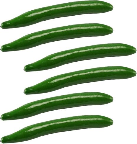 12 قطعة اصطناعي اصطناعي من إسفنج الخيار الأخضر الاصطناعي من تويفيان، نموذج لعبة رغوة خيارة نباتية خيار رغوة نابضة بالحياة in Kuwait