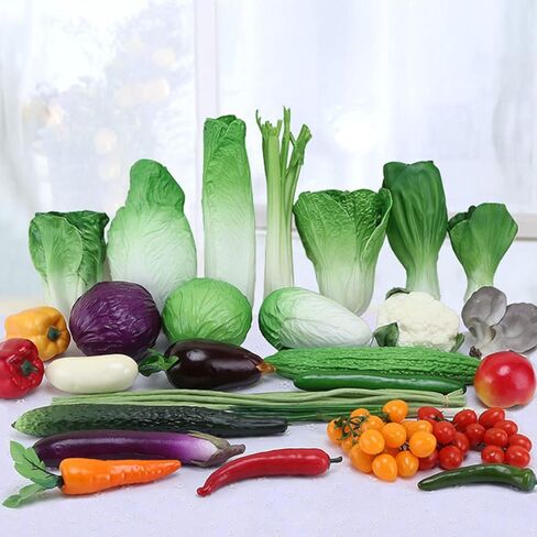 12 قطعة اصطناعي اصطناعي من إسفنج الخيار الأخضر الاصطناعي من تويفيان، نموذج لعبة رغوة خيارة نباتية خيار رغوة نابضة بالحياة in Kuwait