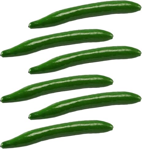 12 قطعة اصطناعي اصطناعي من إسفنج الخيار الأخضر الاصطناعي من تويفيان، نموذج لعبة رغوة خيارة نباتية خيار رغوة نابضة بالحياة in Kuwait