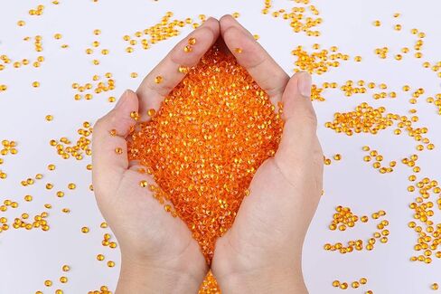 Gintoaria 10000 قطعة/الحزمة طاولة الزفاف متناثرة قصاصات كريستال أكريليك الماس حشو مزهرية 4.5 مم أحجار الراين لحفلات الزفاف، حفل الزفاف، زخارف خرز المزهرية (أسود) in Kuwait