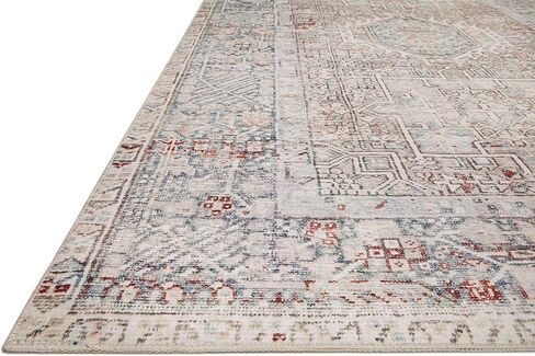 Chris Loves Julia x Loloi Jules Ink/Terracotta 2'-6" x 9'-6" Runner Rug in Kuwait