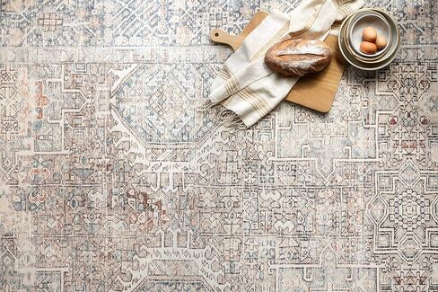 Chris Loves Julia x Loloi Jules Ink/Terracotta 2'-6" x 9'-6" Runner Rug in Kuwait