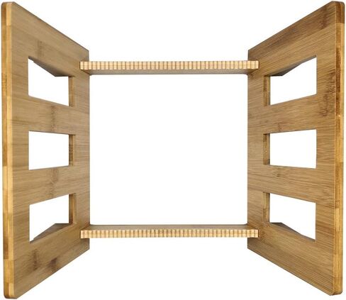 حامل تخزين بسجلات من الفينيل من كيوب تك من الخيزران لعرض عدد من 1 إلى 50 ألبوم موسيقى LP في وحدة الحامل المحمولة العصرية، يمكن استخدامه أيضًا للكتب والمجلات وما إلى ذلك. in Kuwait