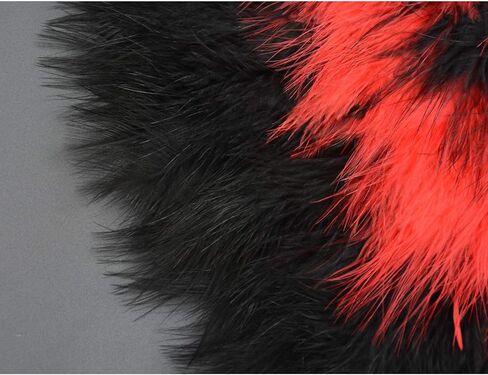 Marabou Feather Folding Fan with Peacocks 20s Vintage Style Flapper Hand Fan For Costume Dancing Party-White-5 Peacocks in Kuwait