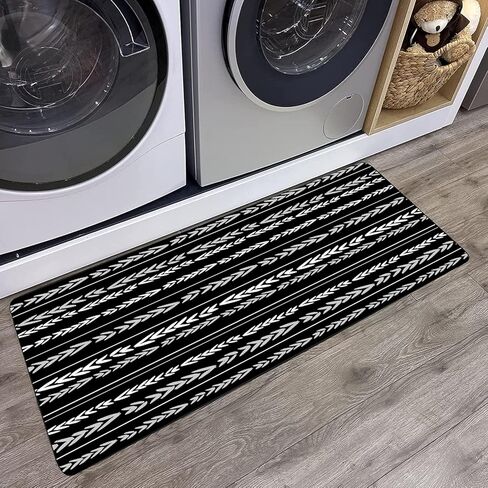 سجادة عداء الحمام تومويش 20 × 59 بوهو، غير قابلة للانزلاق سريعة الجفاف وفائقة الامتصاص ورقيقة للغاية عداء السجاد لغرفة النوم والممر والحمام والمطبخ وحوض المعيشة والهواء الطلق in Kuwait