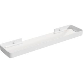 Danpoo Bathroom Wall Shelf, Black Floating Shelf for Bathroom Wall Storage, Small Glass Bathroom Shelf Organizer Wall Mounted, 8"