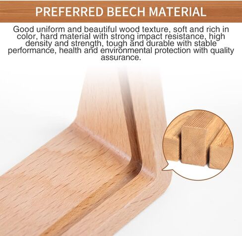 مجموعة إطارات صور wavamawa مقاس 4 × 6 بوصة مكونة من إطارين خشبيين للصور مع قاعدة من خشب الزان وغطاء زجاجي عضوي عالي الدقة لسطح الطاولة أو سطح المكتب - أفقي ورأسي in Kuwait