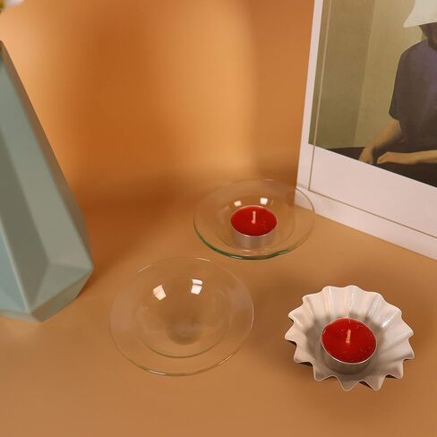 100 قطعة من بطانات تسخين الشمع من HMLUESR، قابلة لإعادة الاستخدام، بطانات شمع مضادة للتسرب، صينية شمع للشمع المعطر، أسود in Kuwait