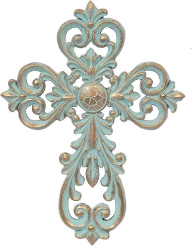 صليب الحائط Patina من BestGiftEver 34.29 سم in Saudi Arabia