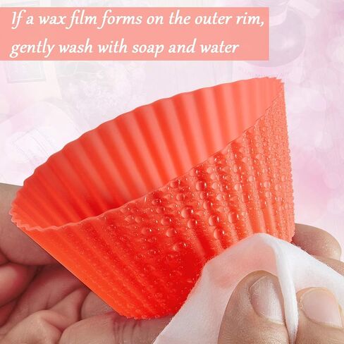 20 قطعة من بطانات تسخين الشمع القابلة لإعادة الاستخدام من السيليكون المقاوم للتسرب، بطانة صينية الشمع لتدفئة الشمع الكهربائية المعطرة، توصيل سخانات الشمع، سخان الشموع (أسود) in Kuwait