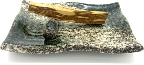 Black Rectangle Ceramic Palo Santo Holder, palo Santo Holder Burner, Ceramic Holder for Palo Santo Sticks, Palo Santo Wood Incense Stick Holder, Palo Santo Burning Bowl in Kuwait
