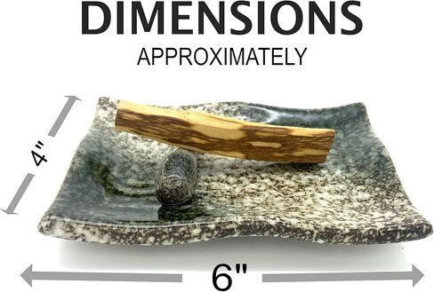 Black Rectangle Ceramic Palo Santo Holder, palo Santo Holder Burner, Ceramic Holder for Palo Santo Sticks, Palo Santo Wood Incense Stick Holder, Palo Santo Burning Bowl in Kuwait