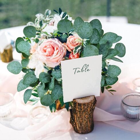 STYLUXEYRAYS 20Pcs Artificial Eucalyptus Leaves Stems Bulk Dried Fake Silver Dollar Real Eucalyptus Branches Plant in Gray Green for DIY Vase Wedding Bouquets Centerpieces Greenery Floral Arrangement in Kuwait