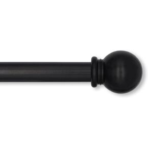 Lumino Ball Single Curtain Rod Set, 5/8" Diameter - Starting at $14.99 - (With Multiple Color Options), Curtain Rod, Drapery Rod, Decorative Rod, Décor, Black, 30-84" Width in Saudi Arabia