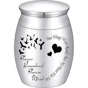 1.57 Inches High Small Keepsake Urn for Human Ashes Stainless Steel Mini Urn Heart Small Ash Urn Ashes Holder in Kuwait