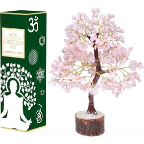 7 Chakra Crystal Tree of Life - Handmade Feng Shui Bonsai, Attract Good Luck - Gemstone Tree, Home Decoration Crystals - Seven Chakra Tree for Positive Energy, Meditation Accessories, Money Tree Gift