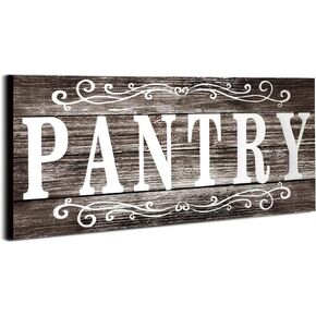 Pantry Sign Pantry Wall Decor Farmhouse Pantry Sign Wooden Rustic Pantry Sign Retro Pantry Hanging Sign Wooden Art Printed Decor for Home Pantry Room Holiday Decoration, 16 x 6 Inches (Brown) in Kuwait