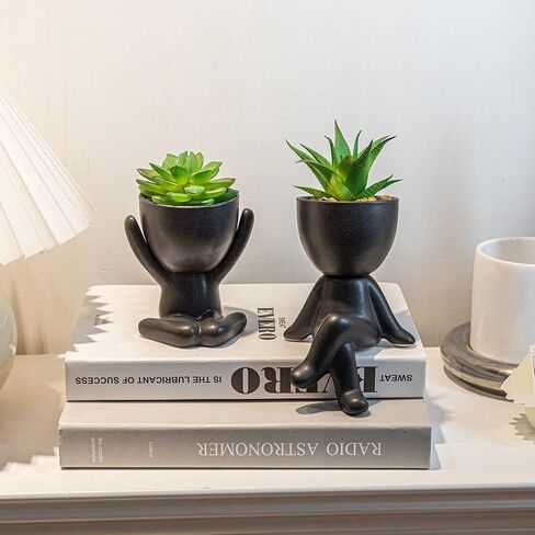 3PCS Cute Artificial Plants Office Decor for Women and Men, Small Fake Plants Decor for Bedroom and Bathroom, Lovely Faux Succulent Desk Decor for Office and Home in Saudi Arabia