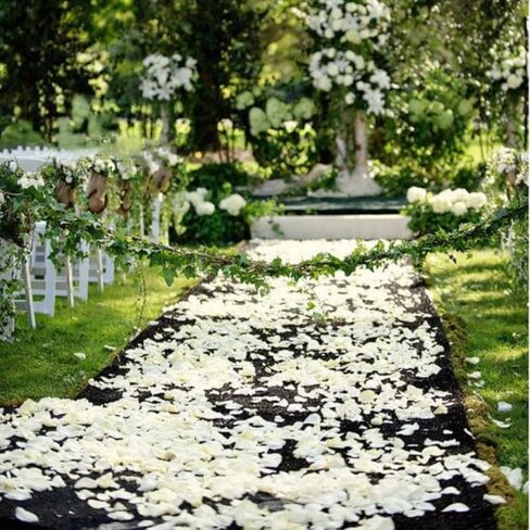1000 PCS Artificial Fake Rose Petals for Wedding, Romantic Night for Her/Him Set, Engagement, Flower Decorations, Event, Party, in Bulk, (Royal Blue) in Kuwait