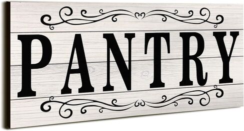Pantry Sign Pantry Wall Decor Farmhouse Pantry Sign Wooden Rustic Pantry Sign Retro Pantry Hanging Sign Wooden Art Printed Decor for Home Pantry Room Holiday Decoration, 16 x 6 Inches (Brown) in Kuwait
