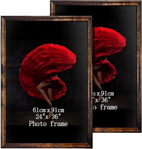 ZBEIVAN 2 Pack 4x6 Picture Frames Set Vintage Brown Art Rustic Photo Frame for Tabletop Stand or Wall Hanging in Saudi Arabia