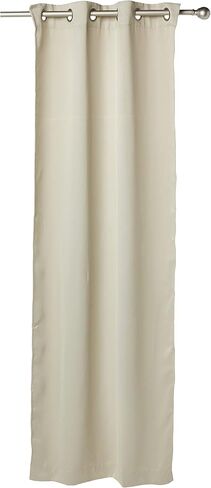 Sun Zero Easton Energy Saving Blackout Grommet Curtain Panel, 40" x 84", Pearl in Saudi Arabia