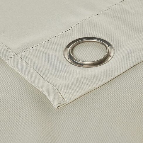 Sun Zero Easton Energy Saving Blackout Grommet Curtain Panel, 40" x 84", Pearl in Saudi Arabia