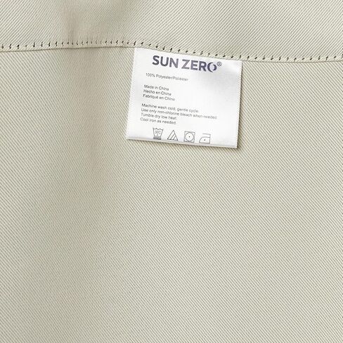 Sun Zero Easton Energy Saving Blackout Grommet Curtain Panel, 40" x 84", Pearl in Saudi Arabia