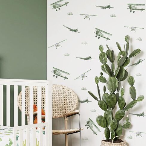 30 PCS Boy Wall Decals Peel and Stick, Watercolor Multicolor Cars Wall Sticker for Baby Boys Room Kids Playroom Gender Neutral Room Nursery Wall Art Stickers Decor in Saudi Arabia