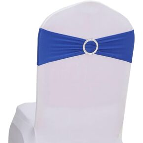 30pcs Spandex Stretch Chair Sashes Bows for Wedding Reception- Universal Elastic Chair Cover Bands with Buckle Slider for Banquet, Party, Hotel Event Decorations Sashes (Green)
