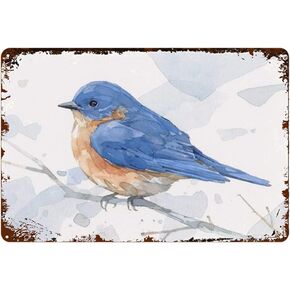 Miaoquhe الأزرق الطيور المائية الجدة علامة خمر معدن القصدير تسجيل جدار تسجيل لوحة ملصق in Kuwait